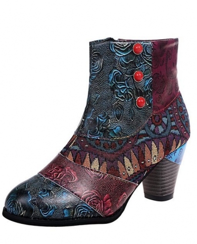 Europe Plus Size Bohemia Platform Boots 