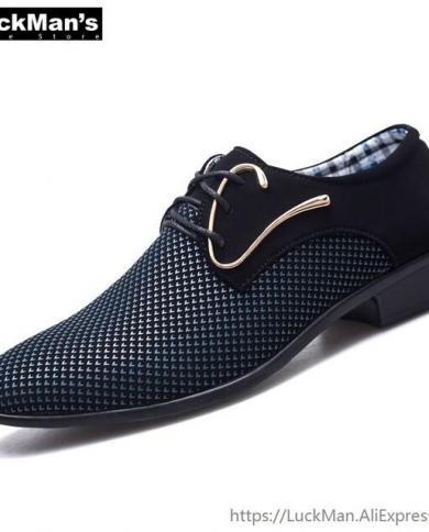 Luckman Spring Men Dress Shoes Designer 