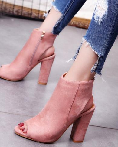 Plus size block on sale heels