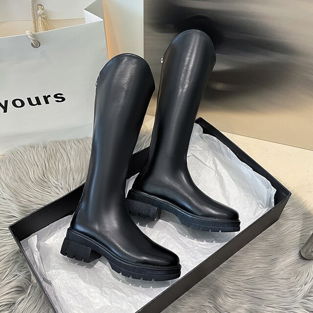 luxury knee high boots