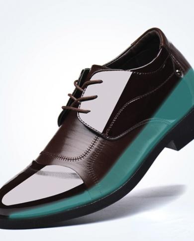 2022 New Inner Heightening Mens Leather 