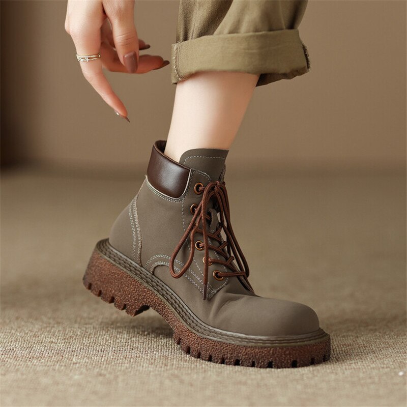 short round toe boots