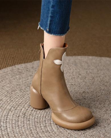 tan short boots womens