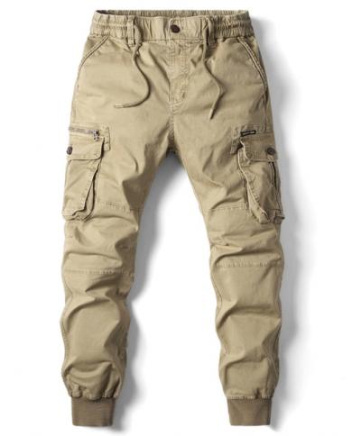 Cargo Pants Men Ankle Length Streetwear Casual Pants Men Military