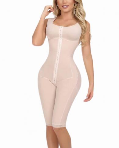 Postpartum Tummy Control Shapewear With Bra Slimming Fajas Lace Body Shaper  Culotte Rembourrage Fessebodysuits size XL Color Beige