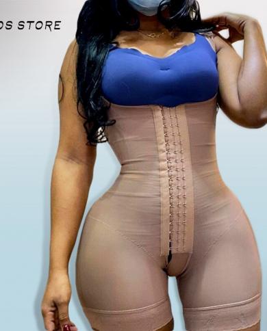 Full Body Shaper Postpartum Bodysuit Open Bust Tummy Control Waist