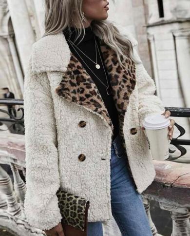 Contrast faux on sale fur collar double