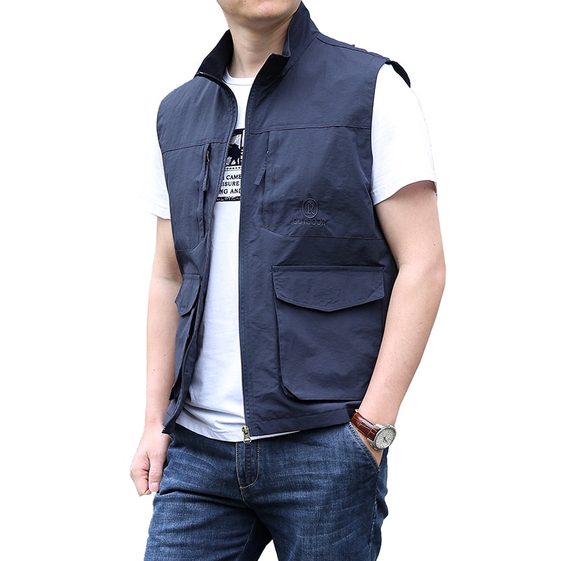 Mens summer vest with on sale pockets