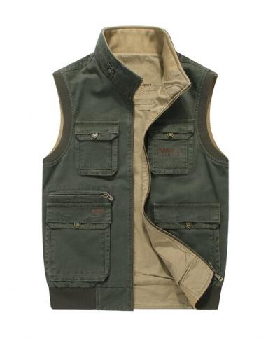 Fashion Men's Sleeveless Vest Jacket Outdoor Tactical Waistcoat