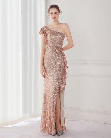 rose gold prom dresses 2025 Rose Gold Long A-Line Formal Prom Dress 4226 Rose Gold / XSmall main image 1