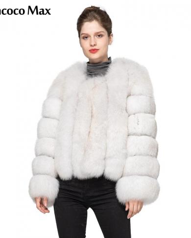 נשים מעיל פרווה שועל אמיתי מעיל חורף חם אופנה הלבשה עליונה פרווה טבעית באיכות גבוהה הגעה חדשה s7370 פרווה אמיתית