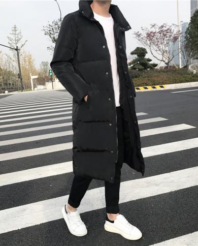 Mens slim sales parka coat