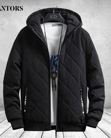 2022 Winter Thick Warm Parka Coat Men Fleece Hooded Men Winter Jacket Coat  Cargo Jackets Mens Plus Size 8xl Velvet Coat Z
