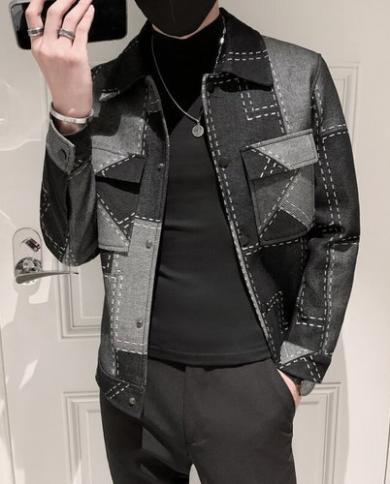 Slim Plaid Plus Cotton Jacket Slim Plaid Plus Cotton Jacket