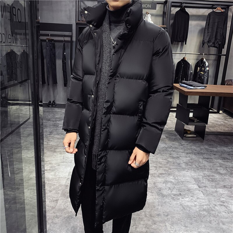 Mens Thicken Warm Puffer Padded Coat Quilted Jacket Stand Collar