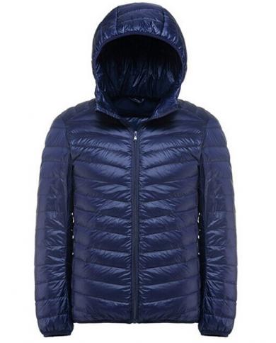 White Duck Down Jacket Men Autumn Winter Casual Slim Fit