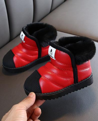 חורף תינוקות בנות בנים מגפי שלג חמים לילדים בחוץ מגפיים עמיד למים מגפי קטיפה ילדים מגפי קטיפה תינוק נעלי כותנה