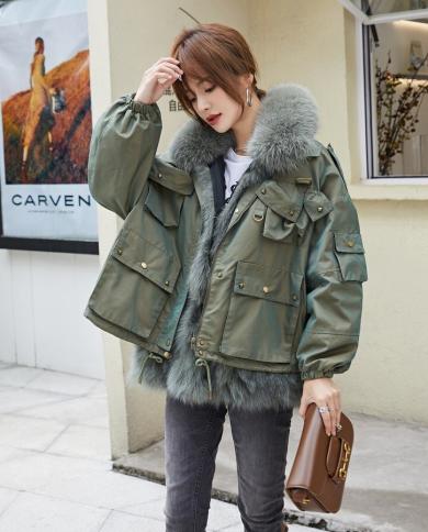 Inner fur outlet jacket