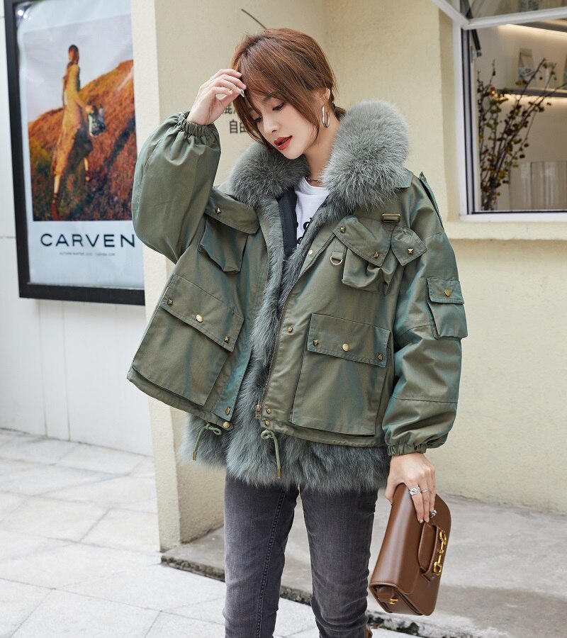 Detachable fur best sale coat