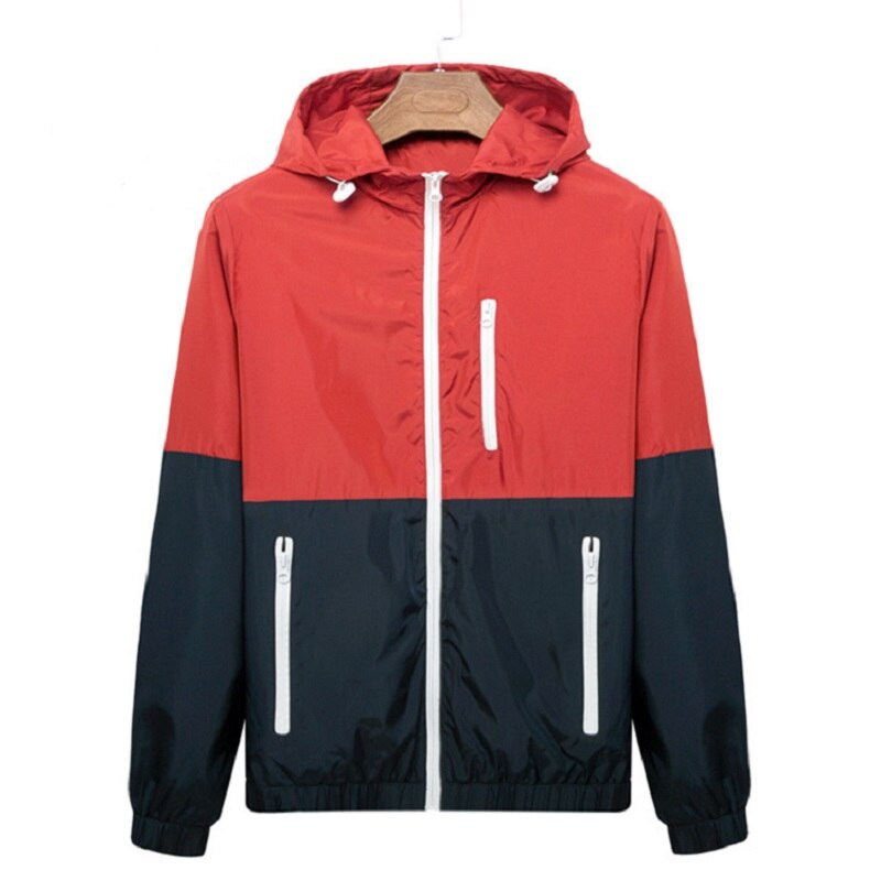 mens red lightweight jacket