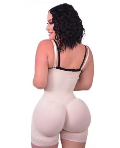 Waist Trainer Fajas Colombianas Post Surgery Compression Kim Kardashian  Girdle Compression Garment Butt Enhancerbodysuit size XL Color Black