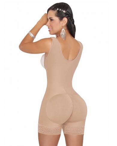 Compression Seamless Fajas Girdle Short With High Back Fajas