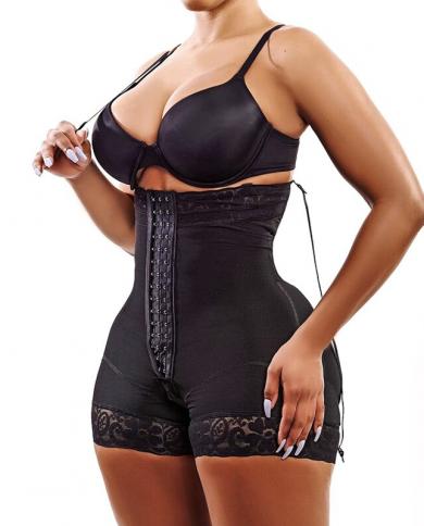 Women Full Body Shapewear Skims Adjustable Shoulder Strap Strong  Compression Slimming Lace Fajas Reductoras Y Modeladoras Mujer