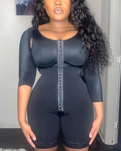 Full Body Compression Skims Black Colombianas Offers Back Flatten Abdomen  Support Women Bodysuit Fajas Colombianas Post size S Color Black