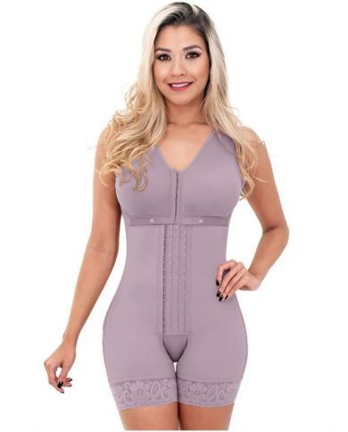 Womens Corset Waist Trainer Slimming Corset Butt Lifting Open Bust Tummy  Control Shapewear Bodysuit Open Crotch Thigh T size M Color Purple