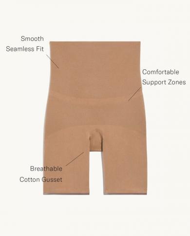 Women Tummy Control Shorts Kim Kardashian Skims Shapewear Hi Waist Brief  Firm Control Faja Colombiana size S Color Beige