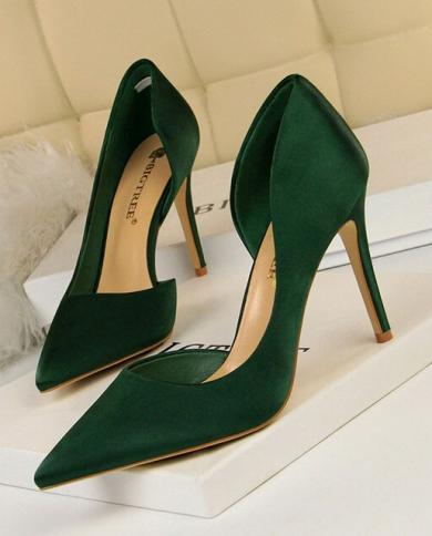 Green ladies heels best sale