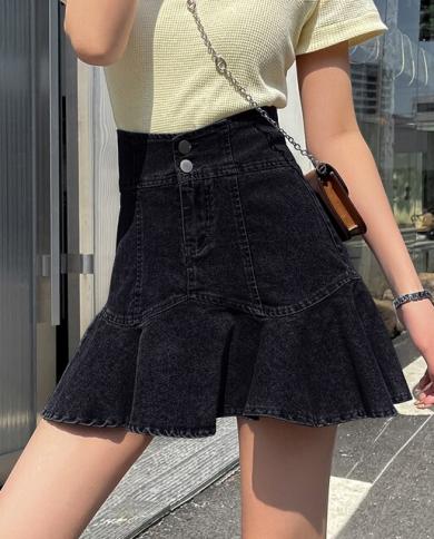 Cute black hotsell jean skirt