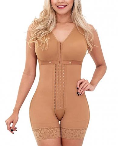 Shapewear for Women Full Body Shaper Adjustable Hook and Eye Front Closure  Shaper Ladies Panties with Butt Pads