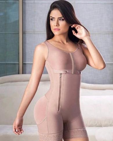 Shapewear For Women Tummy Control Fajas Colombianas Full Body Shaper Waist  Trainer Adjustable Breast Support Corset size XS Color Auburn