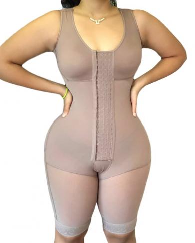 Fajas Colombian Girdle Waist Trainer Double Compression Bbl Shorts Tummy  Control Sheath Slimming Flat Stomach Modeling B size S Color Beige