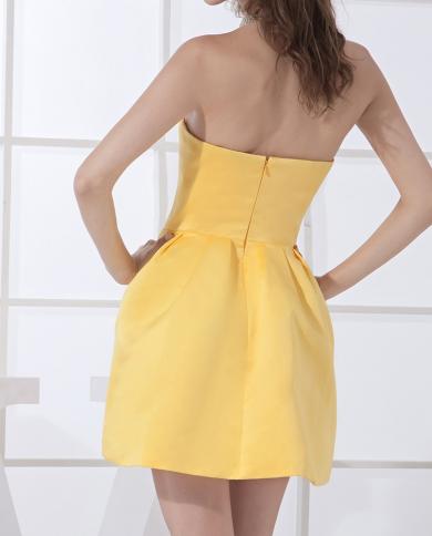 Yellow Prom Dresses Short With Pockets Sweetheart Graduation Homecoming Dress Vestidos De Fiestaprom Dresses Color Black US Size 10 Yellow Prom Dresses Short With Pockets Sweetheart Graduation Homecoming Dress Vestidos De Fiestaprom Dresses Color Black US Size 10