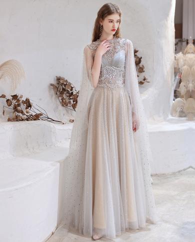 Elegant cape clearance dress