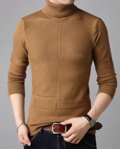 2022 Men Pullovers Slim Sweaters Autumn Winter Thick Warm Men's