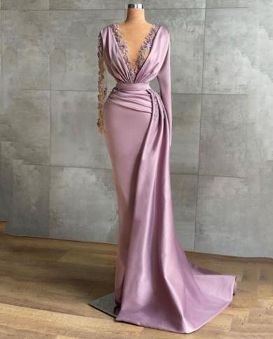 strapless open back dress Luxury Purple Ruffles Crystal Evening Dress with Overskirt SF202  Sharon  Said