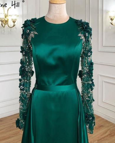Serene Hill Muslim Green Detachable Skirt Evening Dresses Gowns Beading  Elegant For Women Wedding Party La71057evening Color Pink US Size 4