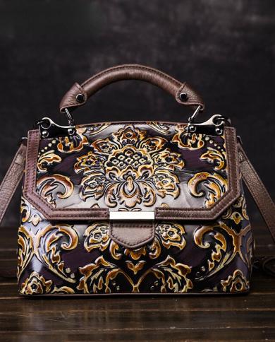 Women Genuine Leather Handbags Shoulder Bag Handmade Bags