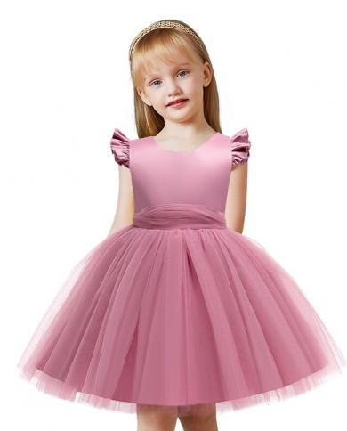 2023 תחרות ילדה שמלת מסיבת שמלות ילדים אלגנטיות לבגדי בנות ילדים תחרה נסיכת שמלת טוטו שמלת כלה 3 1