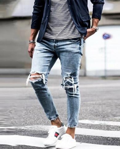 20 фото образов рваных мужских джинсов
