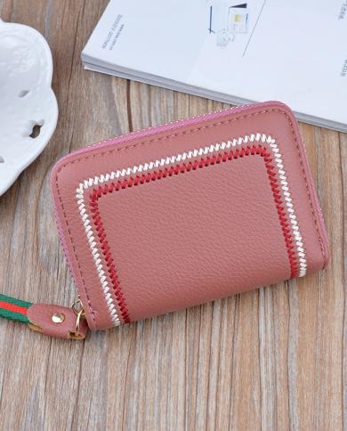 Fashionable Short Zipper Wallet With Multiple Card Slots & Large Capacity, Simple  Clutch Purse