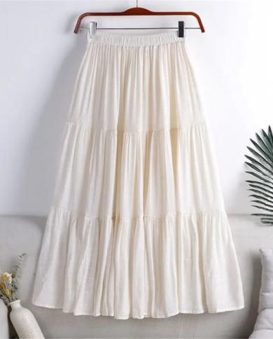 White linen skirt 80s hotsell