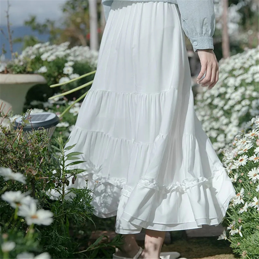 Cute white flowy clearance skirt