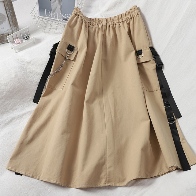 Cargo skirt clearance with chain