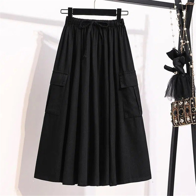 Elastic waist outlet skirt 5xl