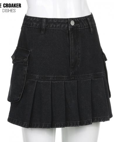 Black jean skirt discount 4xl