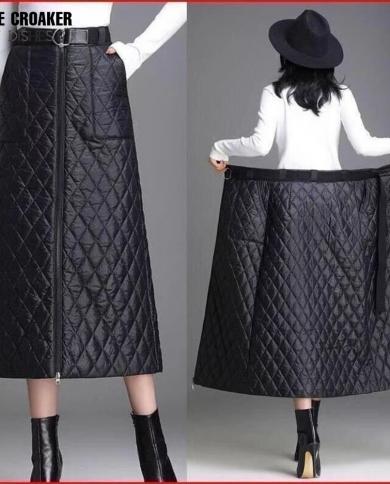 מותן גבוה חצאיות גינס קזואל נשים הגעה חדשה 2023 אביב כיסי וינטג בסגנון פשוט כותנה נשים חצאית ארוכה